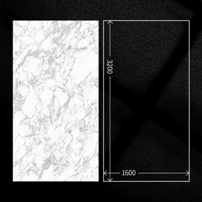 1200x2400 мм Большой размер фарфоровой полированной глазированной мраморной плитки для гостиной
